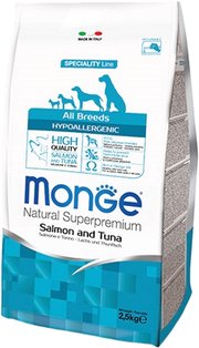 Monge Speciality Hypoallergenic All Breeds Salmon/Tuna фото